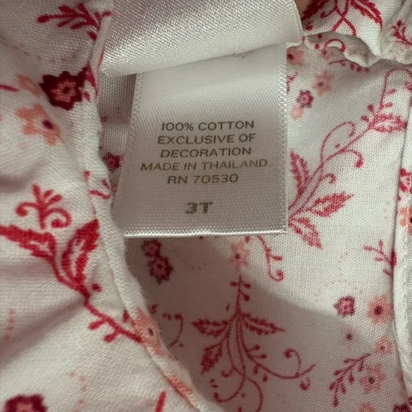 Janie and Jack Pink Floral Blouse - Picture 3 of 4